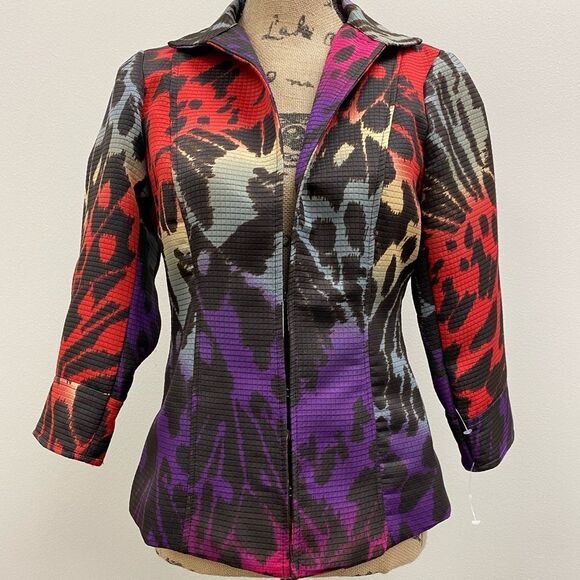 Mesmerize quilted multi colored falcon suit jacket - Picture 7 of 7